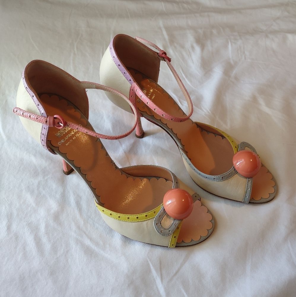 RARE MOSCHINO Cheap and Chic Authentic Pastel Heels Size 8-1/2 Women's